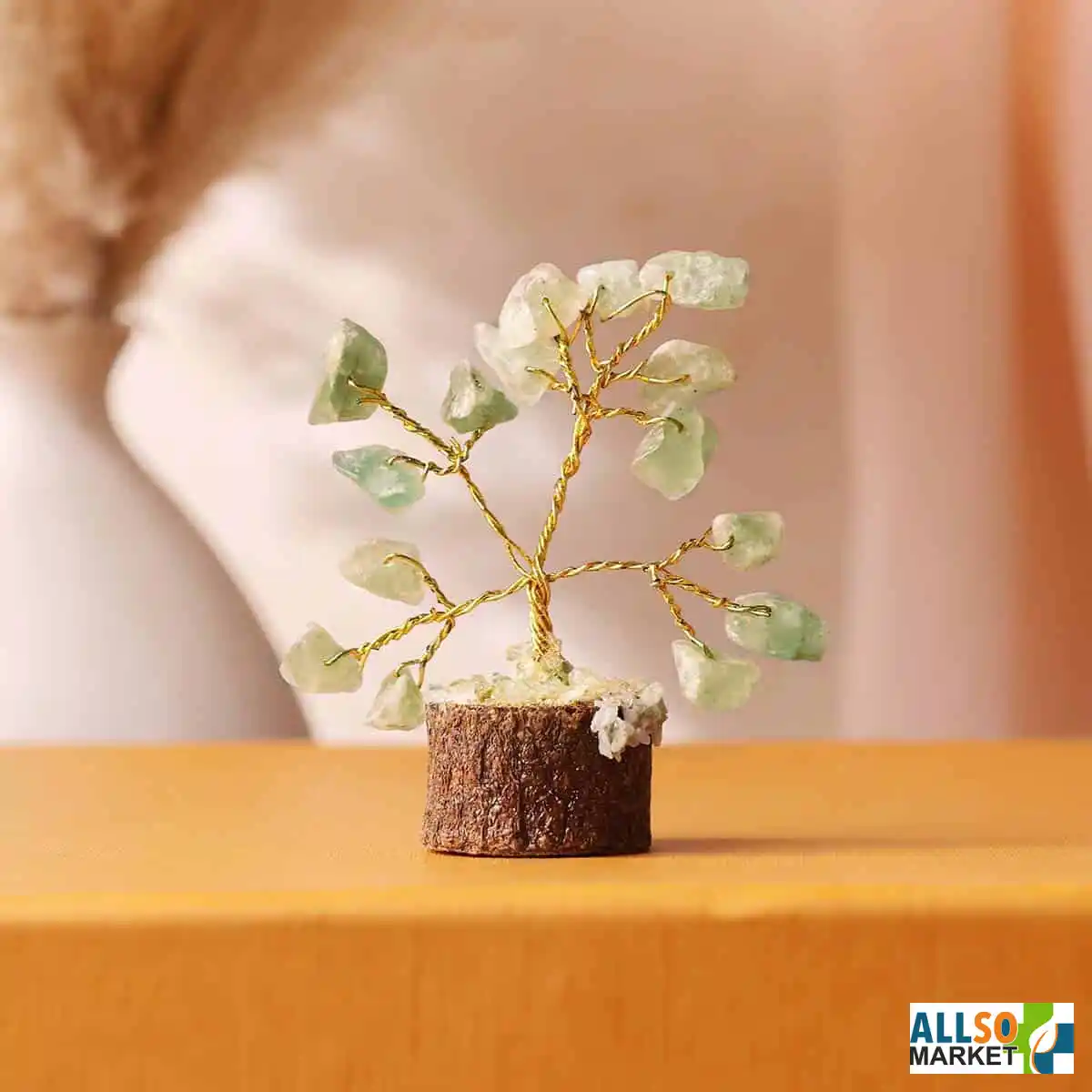 Mini Crystal Healing Tree – Green Aventurine