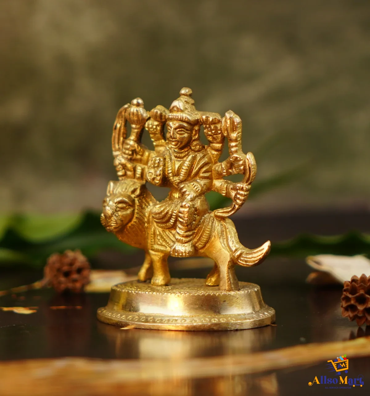 Pure Brass Durga Idol – 2.5″ (150 g)