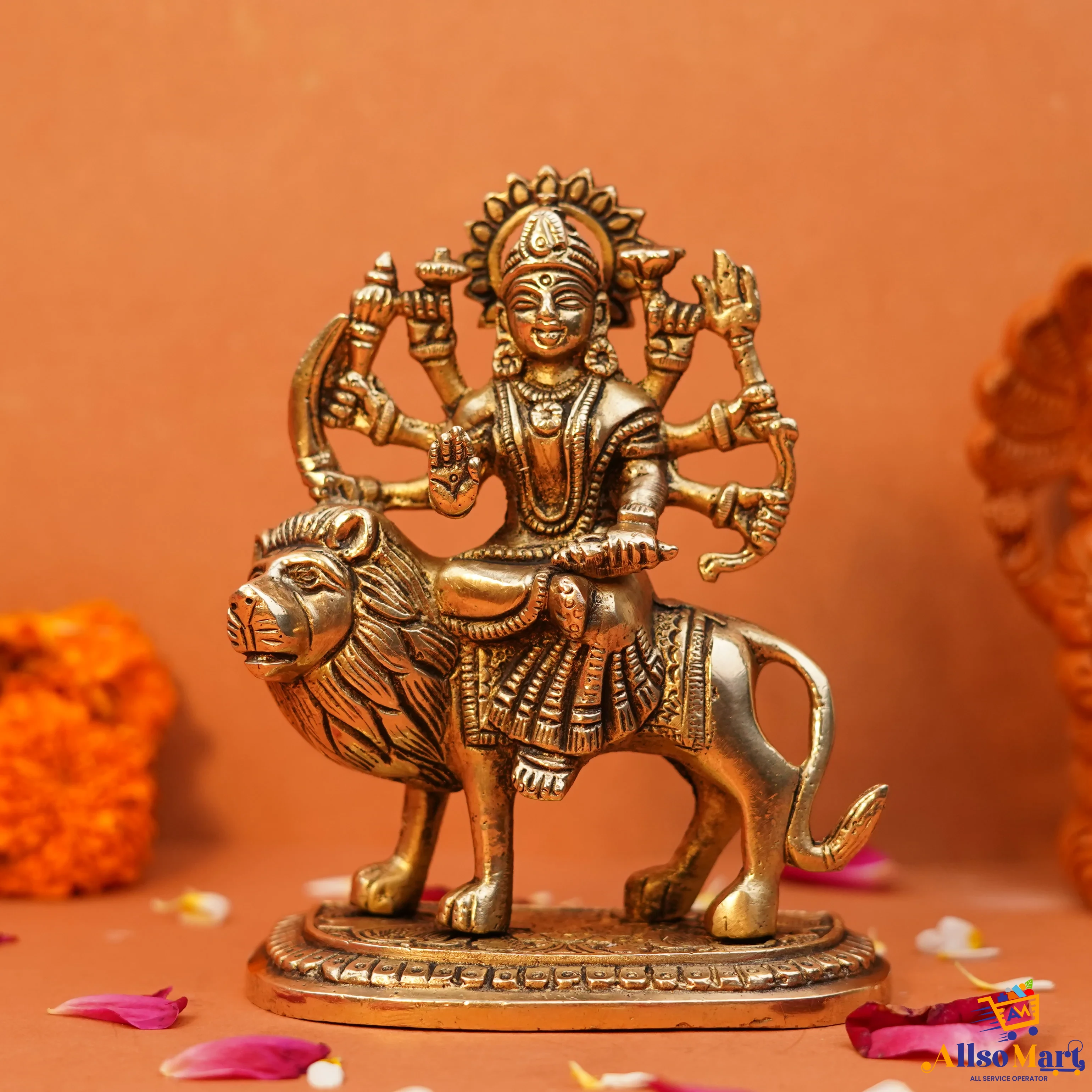 Pure Brass Durga Mata Idol – 5.5 (750 g)