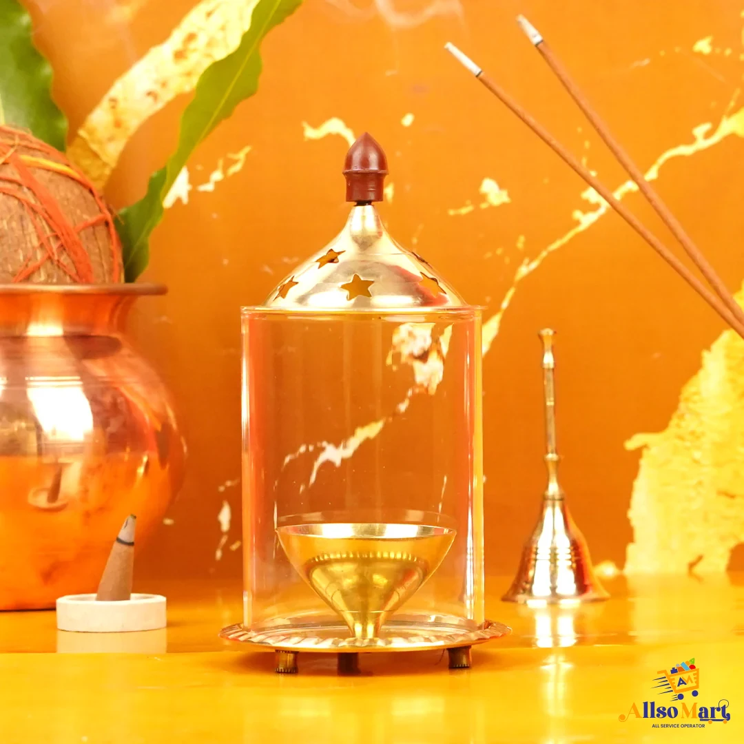 Pure Brass Akhand Diya 6 inches | 225g
