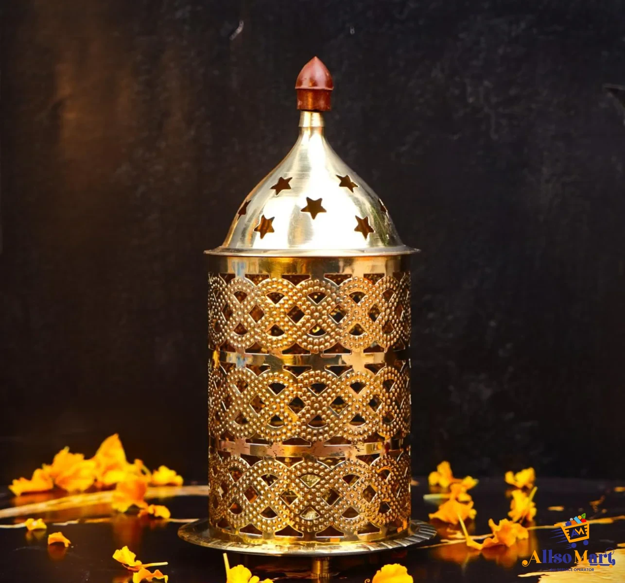 Decorative Brass Jali Akhand Diya